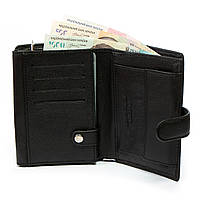 Чоловіче шкіряне портмоне DR. BOND M1 black.Купити чоловічі гаманці гуртом і в роздріб в Україні., фото 3