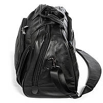 Сумка Чоловіча Дорожній шкіра BRETTON 7830-2 black.Музькі сумки-планшети гуртом і в роздріб в Україні., фото 4