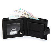 Чоловіче шкіряне портмоне DR. BOND M2 black.Купити чоловічі гаманці гуртом і в роздріб в Україні., фото 4