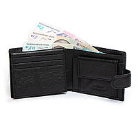 Чоловіче шкіряне портмоне DR. BOND M1953 black.Купити чоловічі гаманці гуртом і в роздріб в Україні., фото 3