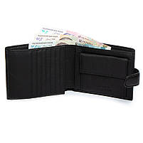 Чоловіче шкіряне портмоне DR. BOND M2213 black.Купити чоловічі гаманці гуртом і в роздріб в Україні., фото 2