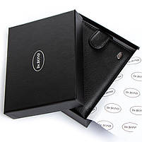 Чоловіче шкіряне портмоне DR. BOND M2213 black.Купити чоловічі гаманці гуртом і в роздріб в Україні., фото 4