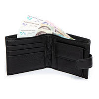 Чоловіче шкіряне портмоне DR. BOND M4 black.Купити чоловічі гаманці гуртом і в роздріб в Україні., фото 3