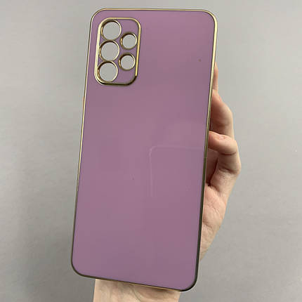Чохол для Samsung Galaxy A32 5G (A326B) глянцевий із золотою окантовкою чохол на самсунг а32 5г чорничний h7y, фото 1