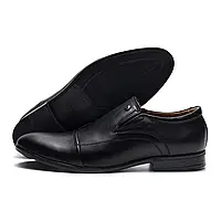 Мужские кожаные туфли черные классика Cevivo