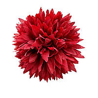 Головка хризантемы, 12 см, темно-красная