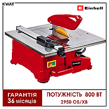 Плиткоріз електричний 800 Вт Einhell TC-TC 800 2950 об хв Диск 180 x 25.4 мм Глибина різу 34 мм