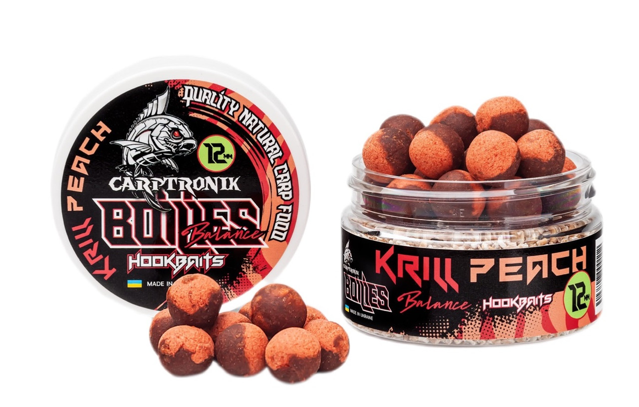 Насадочний бойл Balance 12мм Криль-персик