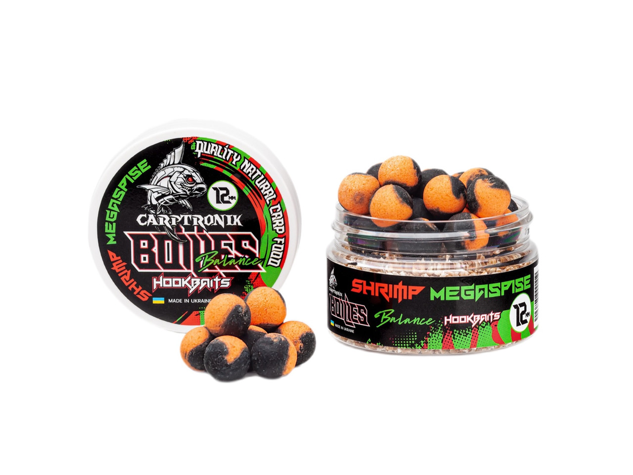 Насадочний бойл Balance 12мм Креветка-мегаспайс