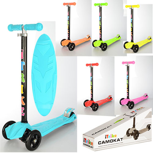 Дитячий самокат iTrike JR 3-033 B (Блакитний) (3+, 50 кг)