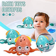 Заводная игрушка "Cute octopus" (розовая), осьминог игрушка, игрушка для купания,PR