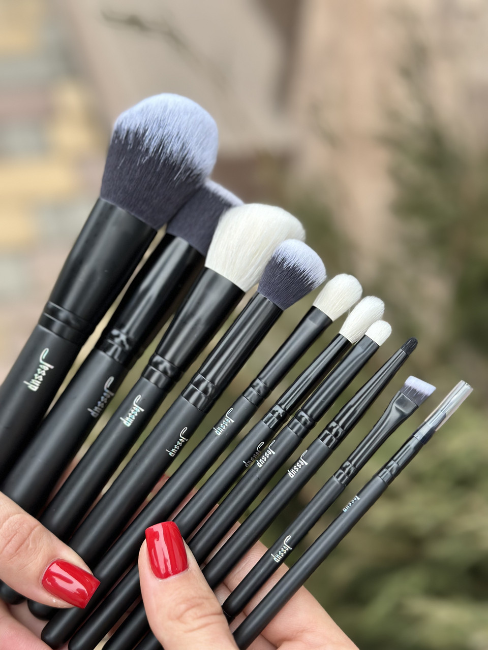 Набір пензлів для макіяжу Jessup Customary Brush Set 10 штук