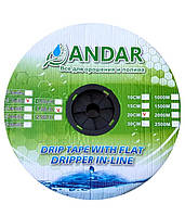 Крапельна стрічка Андар 7 mil, Емітерна, крок 20см, 1000м 1,38 л/год
