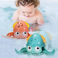 Заводная игрушка "Cute octopus" (синяя), осьминог игрушка, игрушка для купания,TM