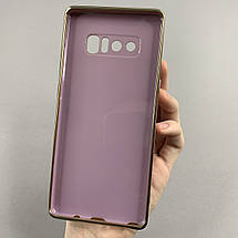 Чохол для Samsung Galaxy Note 8 чохол із золотою окантовкою на телефон самсунг нот 8 чорничний h7y, фото 3