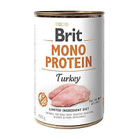 Влажный корм для собак Brit Mono Protein Turkey 400 г (индейка) i