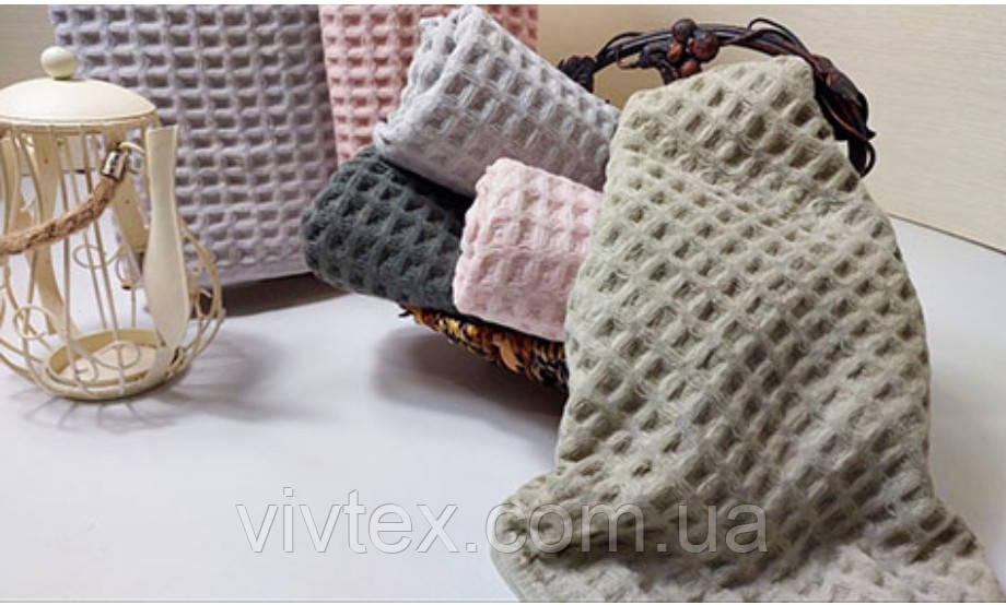 Рушник кухонний вафелька 35х70 паковання 12 шт., фото 1