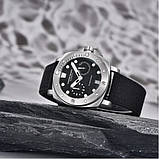 Механічний з автопідзаводом годинник для дайвінгу (20 АТМ) Pagani Design PD-1767 Silver-Black, фото 3