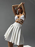 Жіноча спідниця теніска пліссе, фото 7