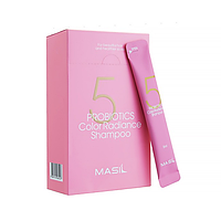 MASIL 5 PROBIOTICS COLOR RADIANCE SHAMPOO Шампунь із пробіотиками для захисту кольору, стік 1*8мл