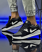 Кроссовки Nike Jordan Мужские Весна Замшевые Кожаные Черные, Кроссовки Найк Джордан Кожа Замш качественные