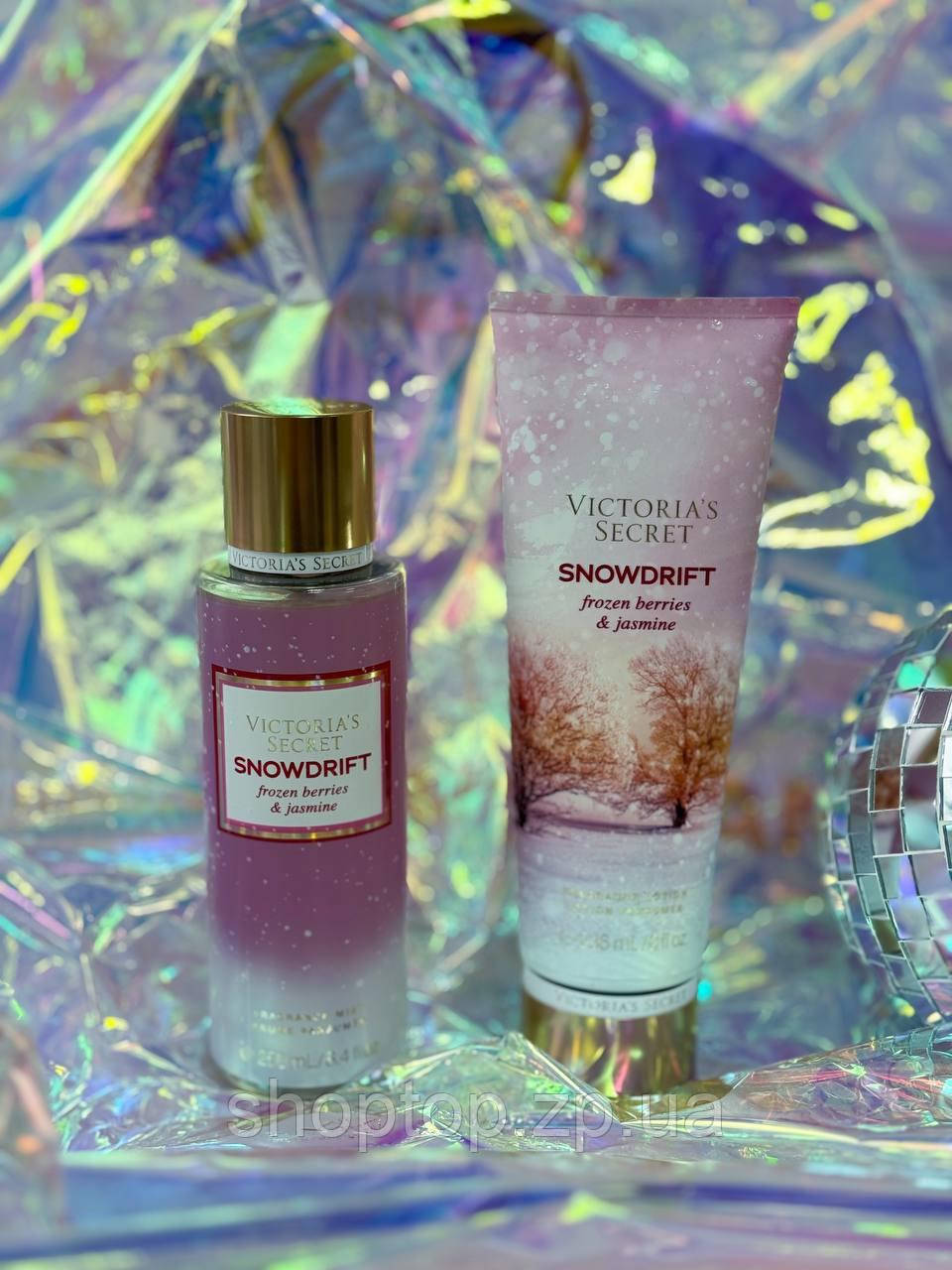 Подарунковий набір Victoria's Secret Snowdrift Frozen Berries & Jasmine Лосьйон 236 мл + Міст 250 мл