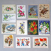 Комплект 12 редких открыток, художник Бодрихина, Достян, Йоффе, Кочергин, Ренков
