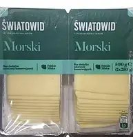 Сыр твердый нарезка слайсами Morski Swiatowid 2х250г, Польша