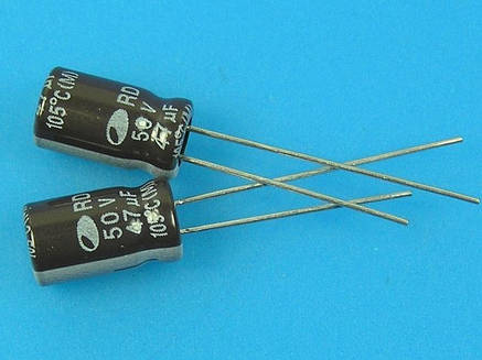 Конденсатор Samwha RD 47uF 50V 47мкФ 50В ESR=0, фото 1