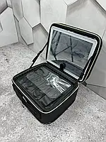 Косметичка валізка з дзеркалом і LED-підсвіткою,Чемодан для косметики на блискавці, Дорожні косметички RRR