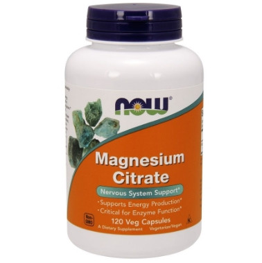 Вітаміни та мінерали NOW Magnesium Citrate - 120 капс