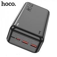 Внешний аккумулятор Power bank HOCO J101B Astute 22.5W 30000mAh PD22,2W+QC3.0 батарея быстрая зарядка Чёрный