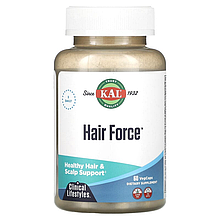 Комплекс для росту волосся KAL "Hair Force" з високоефективним біотином (60 вегетаріанських капсул)