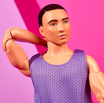 Колекційна лялька Барбі Кен з чорним волоссям Barbie Looks Ken