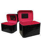 Кейс-косметичка для б'юті-майстра К24003 «3 в 1», Чорний, фото 4