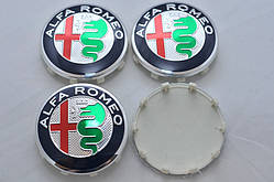 Ковпачки Alfa Romeo 60mm Silver