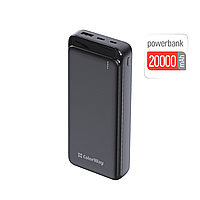 Акумуляторна батарея зовнішня PowerBank ColorWay CW-PB200LPG3BK-PD 20000mAh Quick Charge, 20W