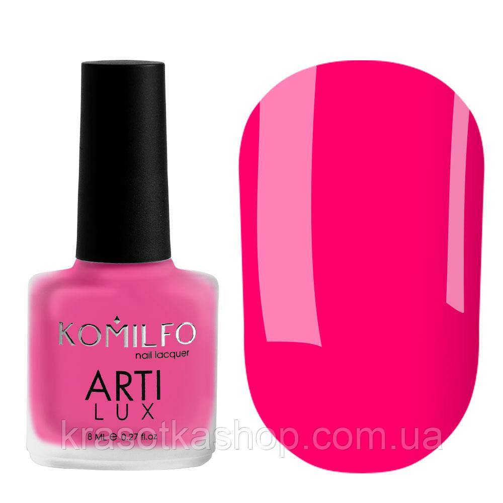 Лак для нігтів Komilfo ArtiLux 030 (яскравий рожевий, неон), 8 мл