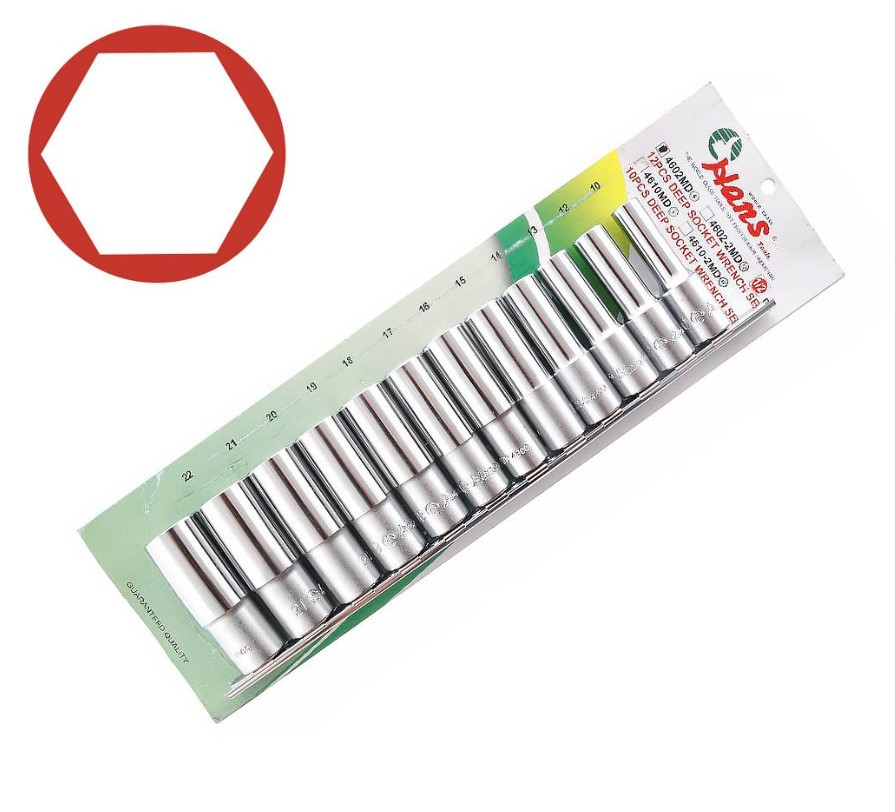 Набір головок  12пр. 1/2" HANS (4602MD)