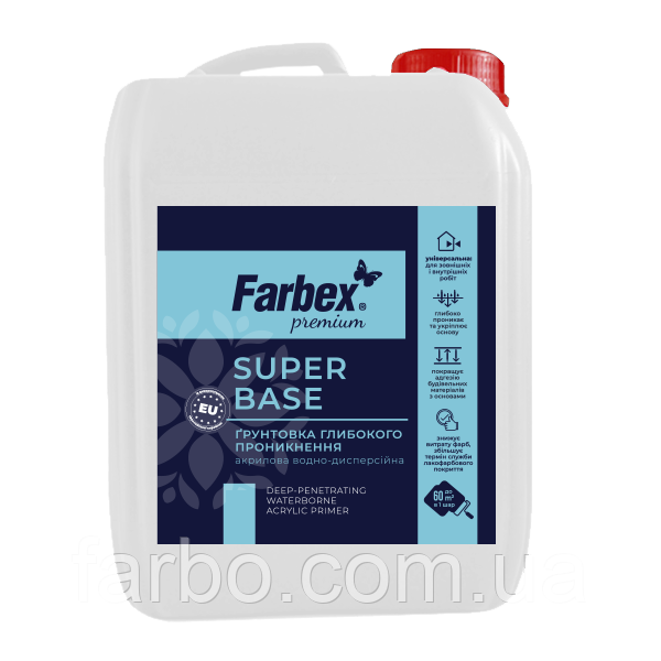 Грунтовка акрилова глибокого проникнення Farbex Super Base (2л)