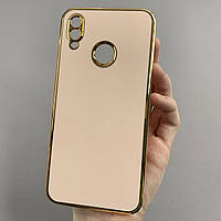 Чехол для Huawei P Smart Plus чехол с золотой окантовкой на телефон хуавей п смарт плюс пудровый h7y