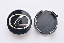 Ковпачки/заглушки для литих дисків Lexus 62мм Чорні