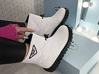 Ботинки женские Prada Quilted Nylon Snow Boots