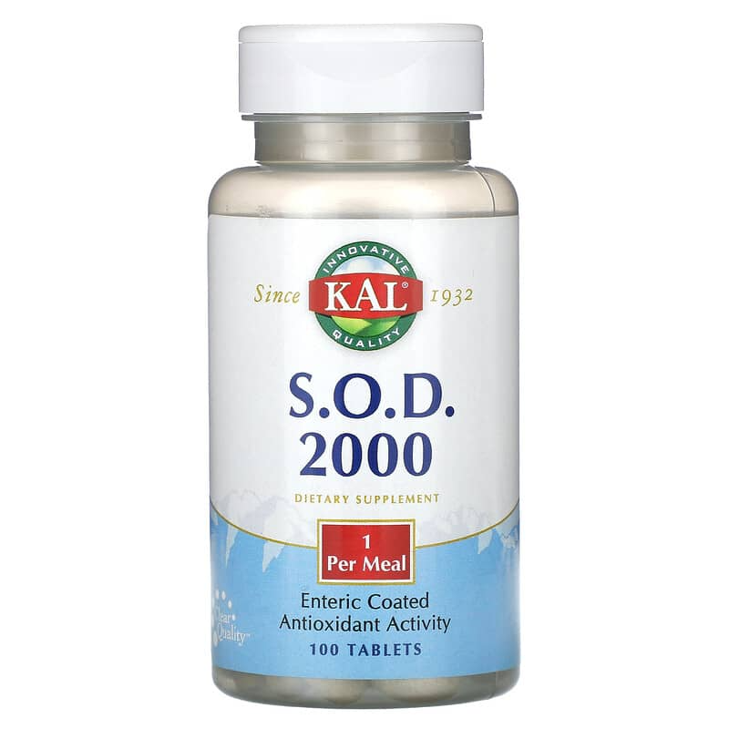 Супероксиддисмутаза (СОД 2000) KAL "S.O.D 2000" (100 таблеток), фото 1