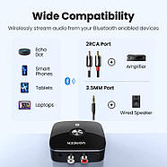 Блютуз аудіо приймач ресивер UGREEN Wireless Bluetooth 5.1 HiFi AptX HD (Jack 3.5mm + 2RCA) (чорний) CM106, фото 3
