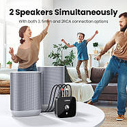 Блютуз аудіо приймач ресивер UGREEN Wireless Bluetooth 5.1 HiFi AptX HD (Jack 3.5mm + 2RCA) (чорний) CM106, фото 6