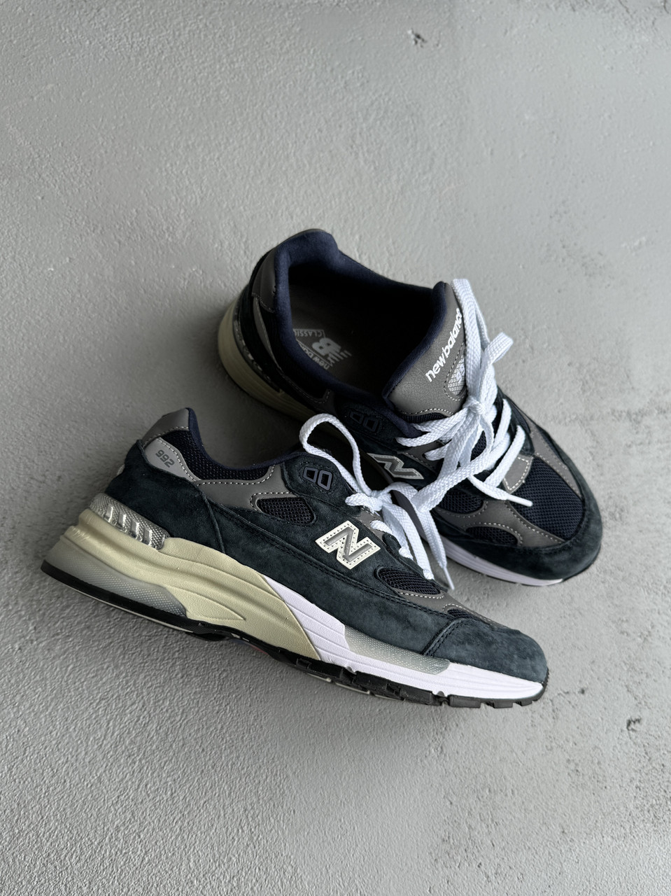 Кросівки чоловічі сині New Balance 992 Blue Grey White (15618)