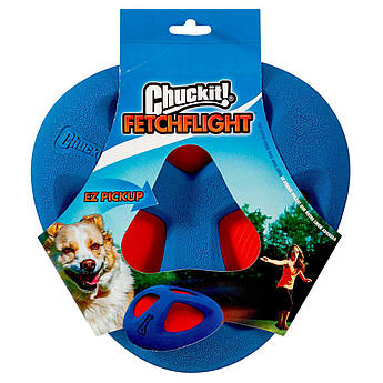 Іграшка фрізбі у формі м'якого трикутника для собак CHUCKIT! FETCH FLIGHT FRISBEE