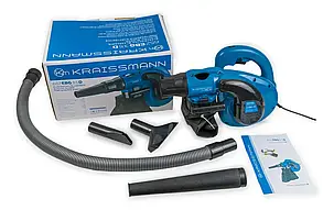 Повітродувка електрична KRAISSMANN 652 EBG 3.5D (з функцією пилососа)