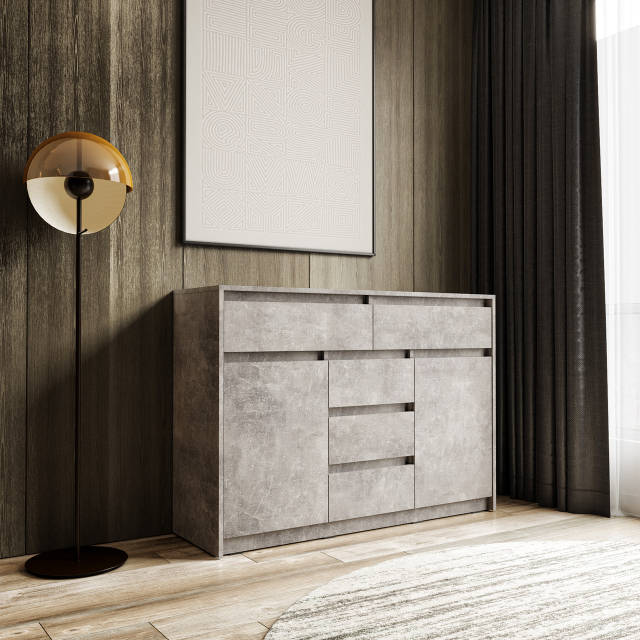 coco_cherryページ Комод Moreli T-227 Ш1271/В910/Г400 Бетон: продаж, ціна у Білій